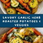 Garlic Herb Roasted Potatoes, Carrots, and Zucchini Recipe