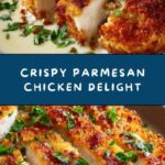 Crispy Parmesan Chicken with a Rich Garlic Sauce Recipe