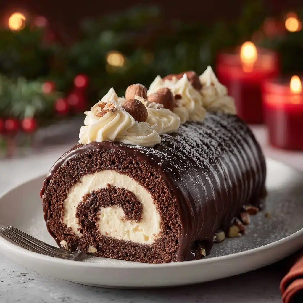 Yule Log Cake (Bûche de Noël) Recipe - Recipe Image