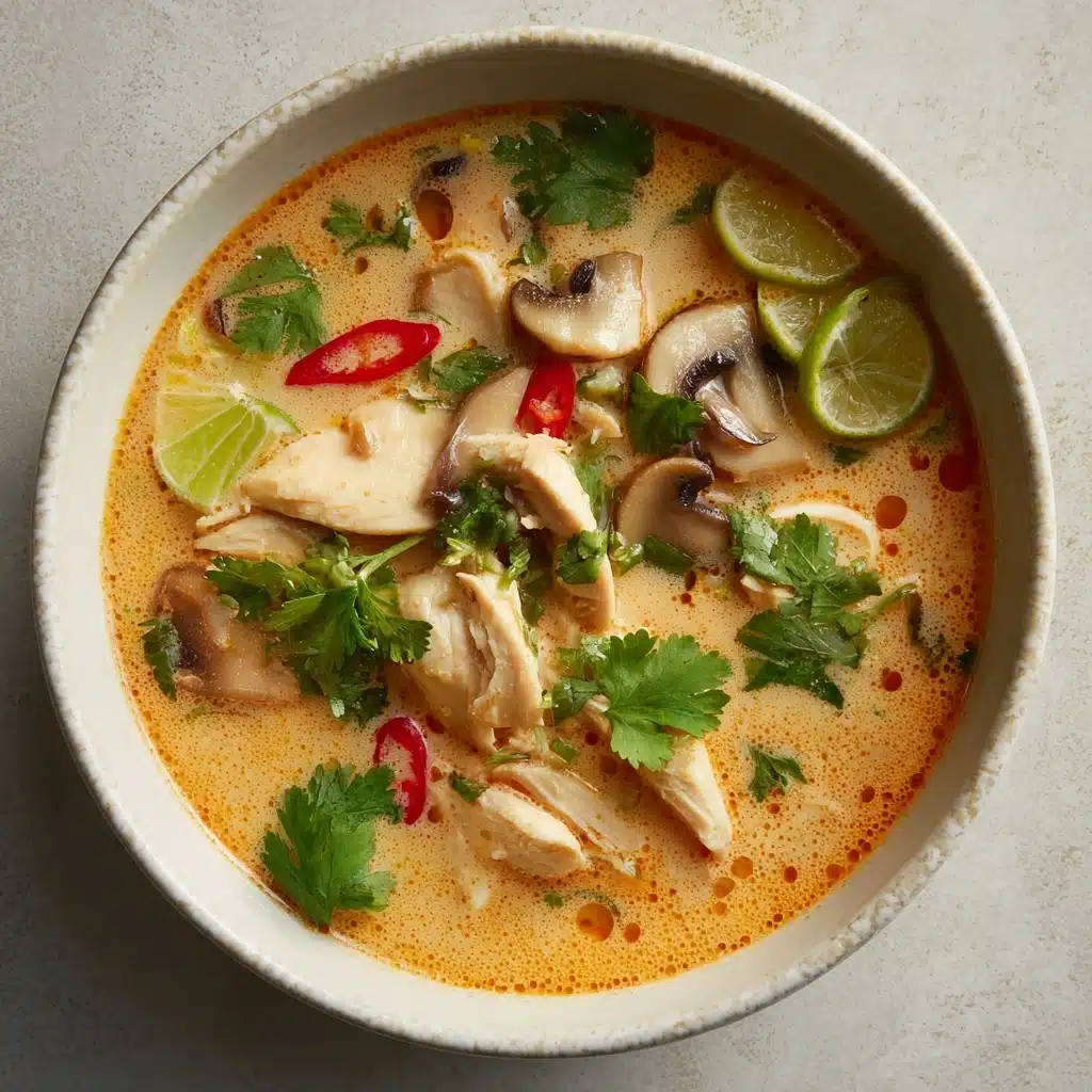 Slow Cooker Tom Kha Soup (Thai Coconut Chicken Soup) Recipe - Recipe Image