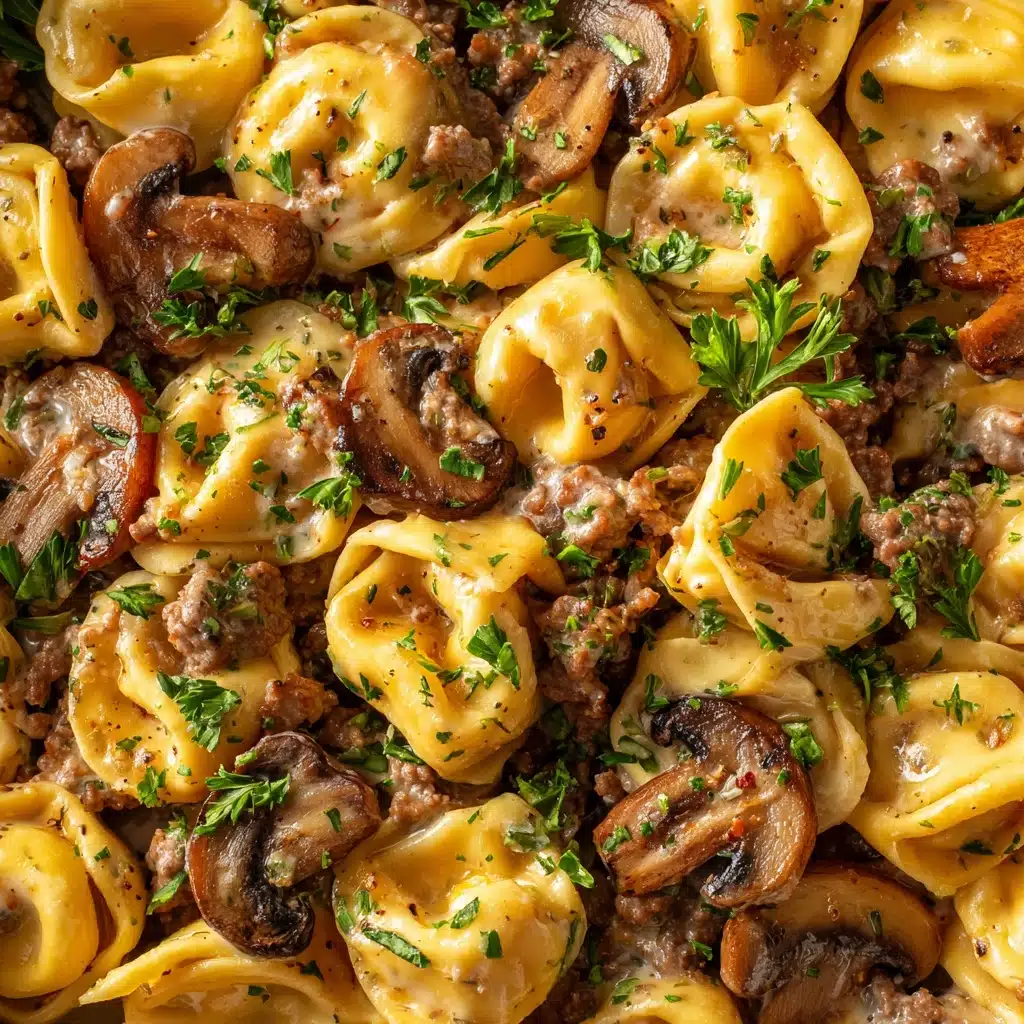 Philly Cheesesteak Tortellini Pasta Recipe - Recipe Image
