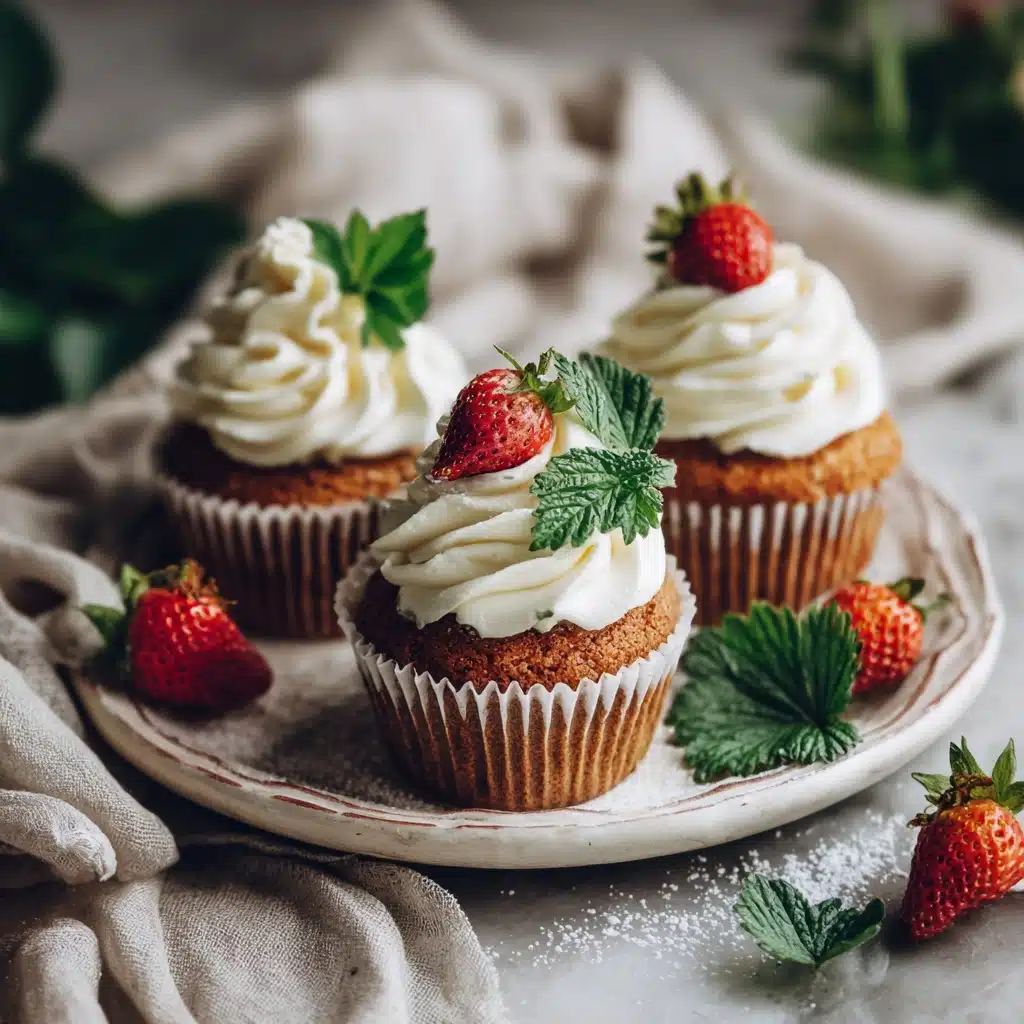 Strawberry Basil Cupcakes Recipe - Recipe Image