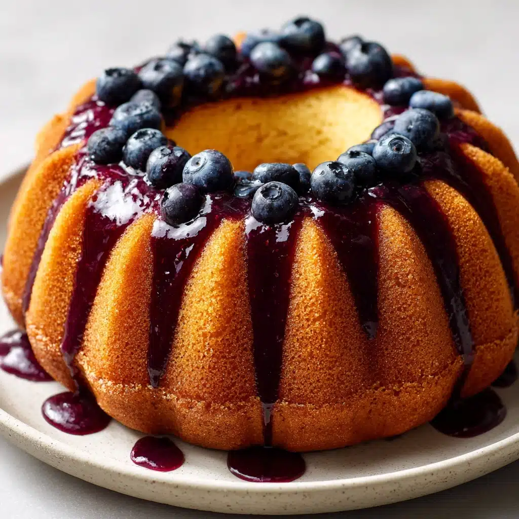 Sour Cream Blueberry Coffee Cake Recipe - Recipe Image