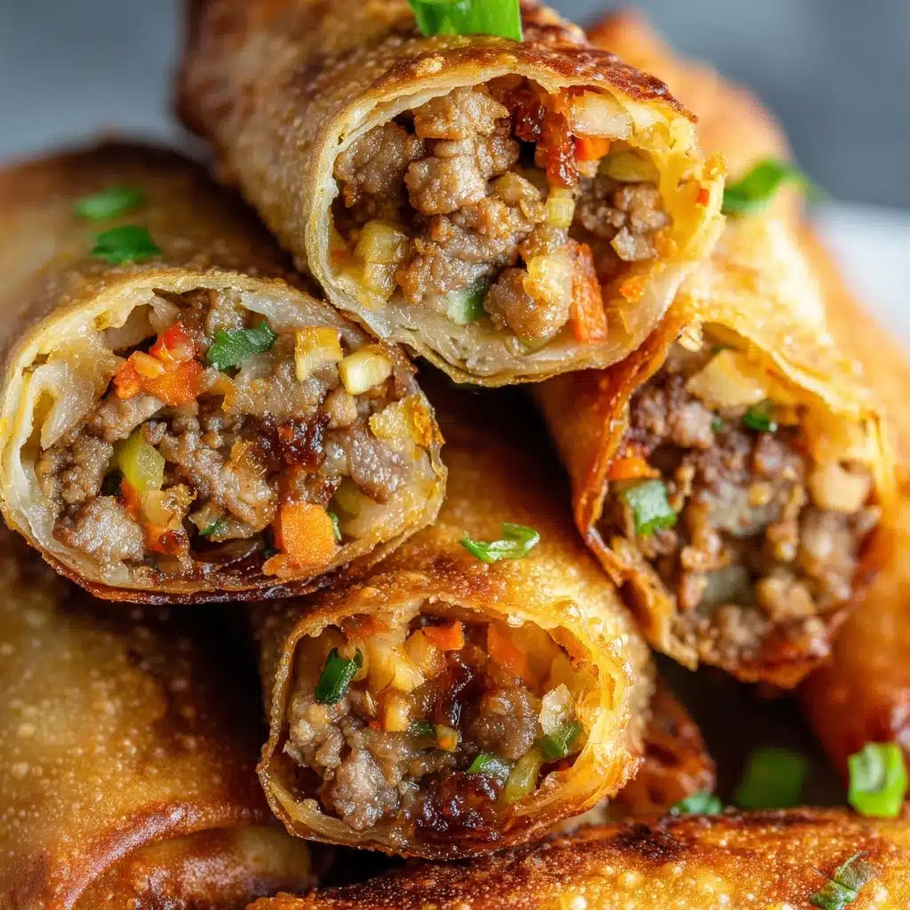 Spicy Beef Dumpling Rolls Recipe - Recipe Image