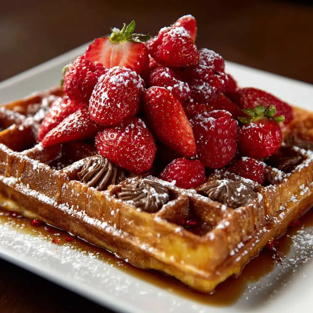 Cinnamon Sugar Belgian Waffles Recipe - Recipe Image