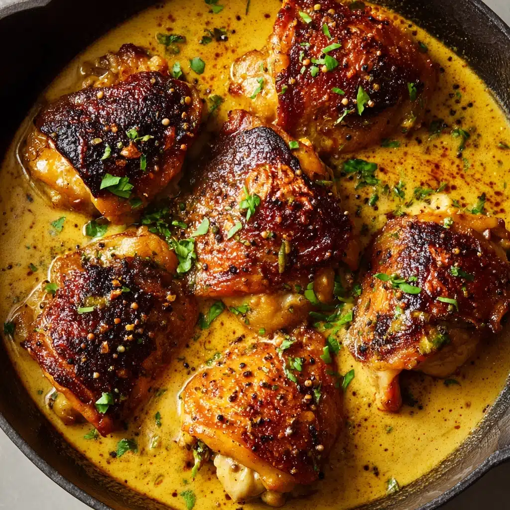 Creamy Oven Baked Chicken Thighs Recipe - Recipe Image