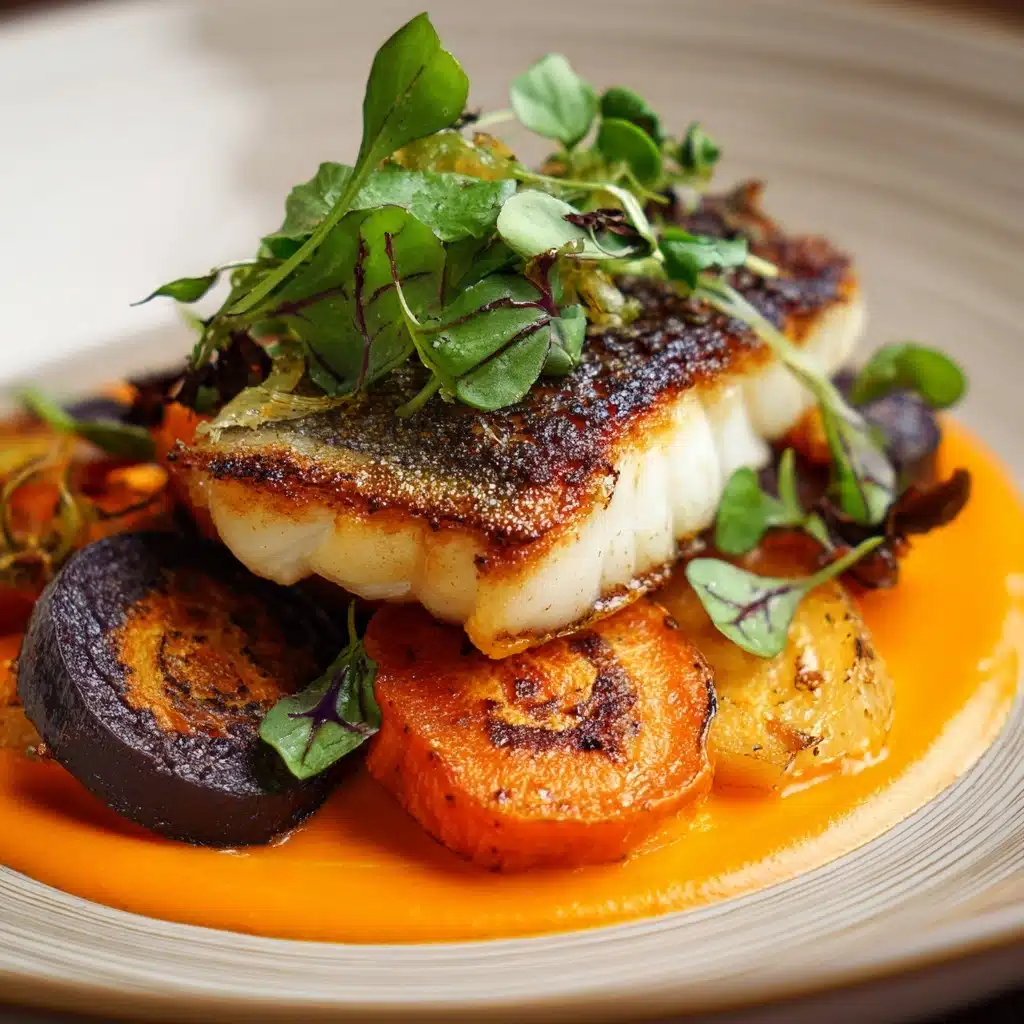 Glazed Trout with Carrot Purée and Spätzle Recipe - Recipe Image