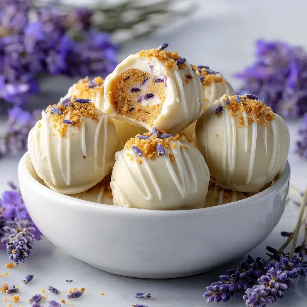 Honey Lavender White Chocolate Truffles Recipe - Recipe Image
