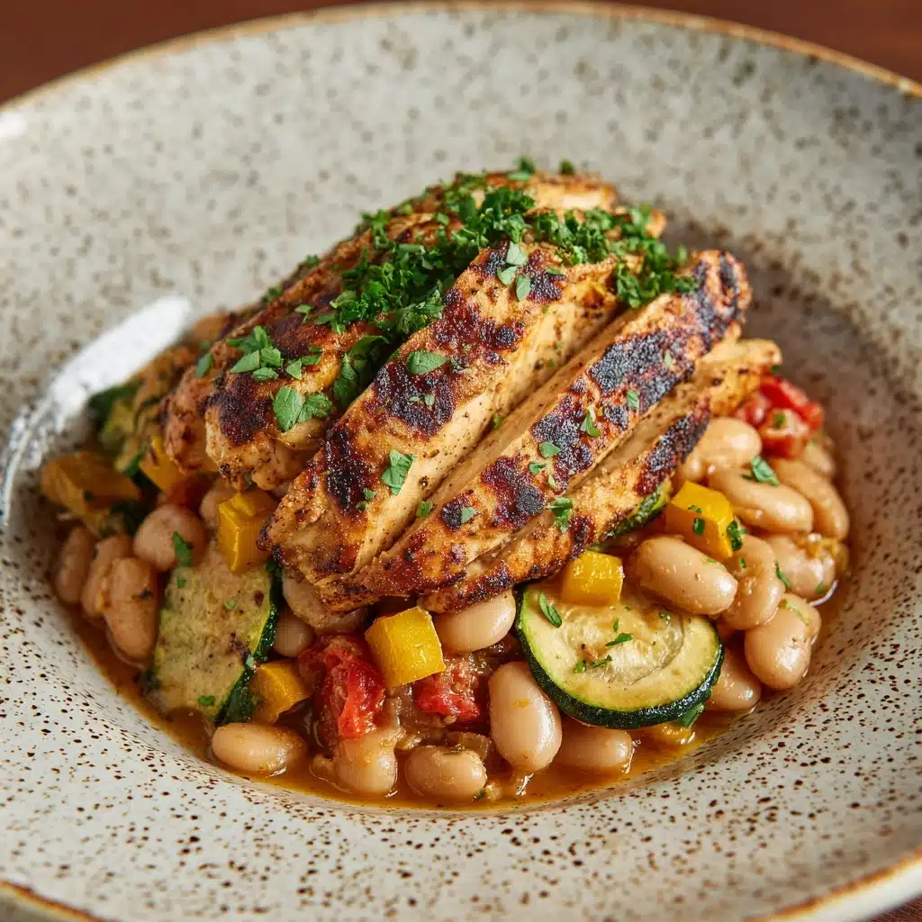 Healthy Spanish Chicken and Beans Recipe - Recipe Image