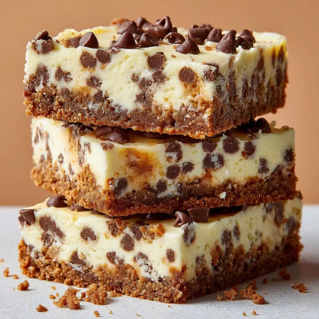 No-Bake Cookie Dough Cheesecake Bars Recipe - Recipe Image