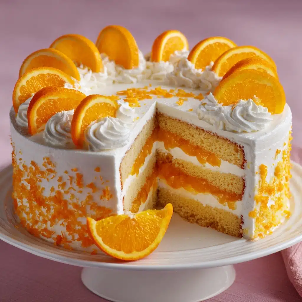 Orange Creamsicle Ice Cream Cake Recipe - Recipe Image