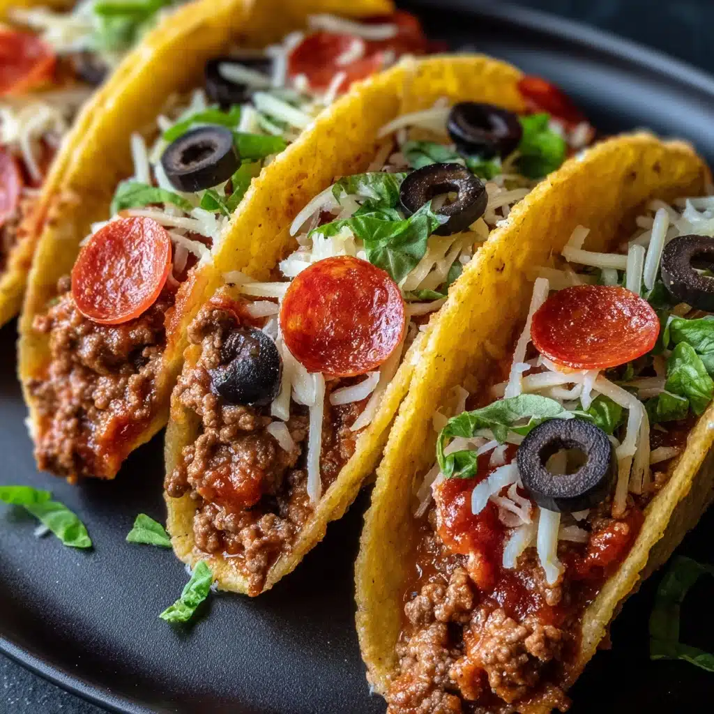 Meat Lovers Pizza Tacos Recipe - Recipe Image