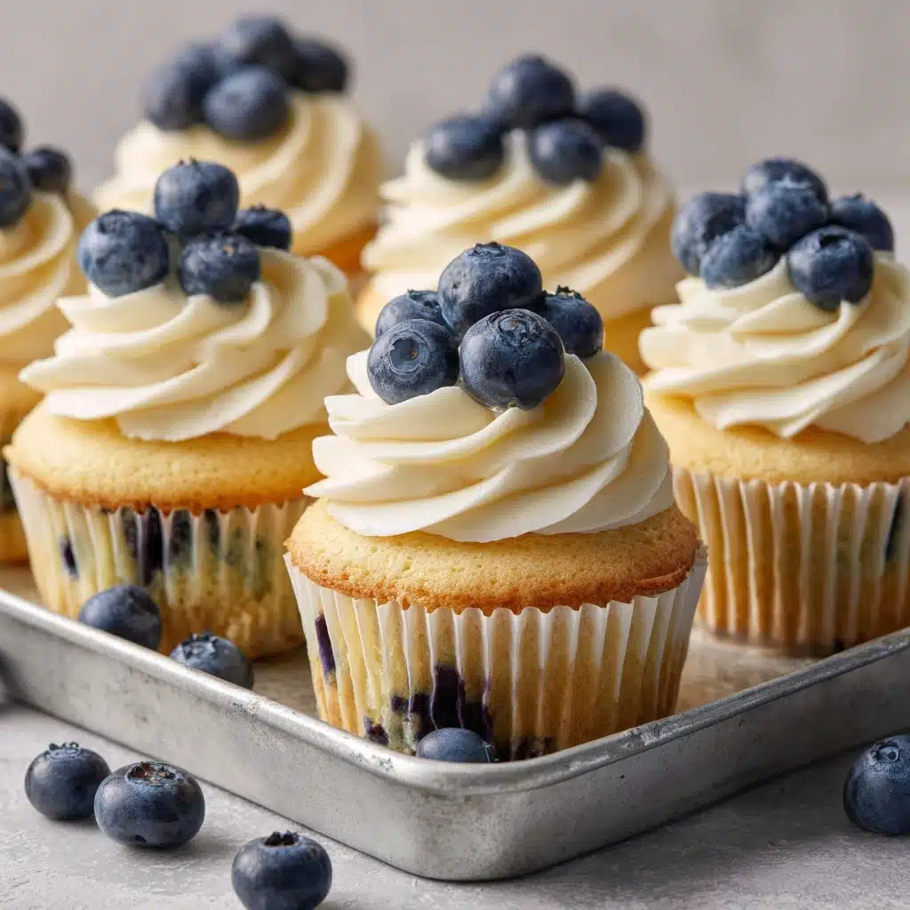 White Chocolate Blueberry Cupcakes Recipe - Recipe Image
