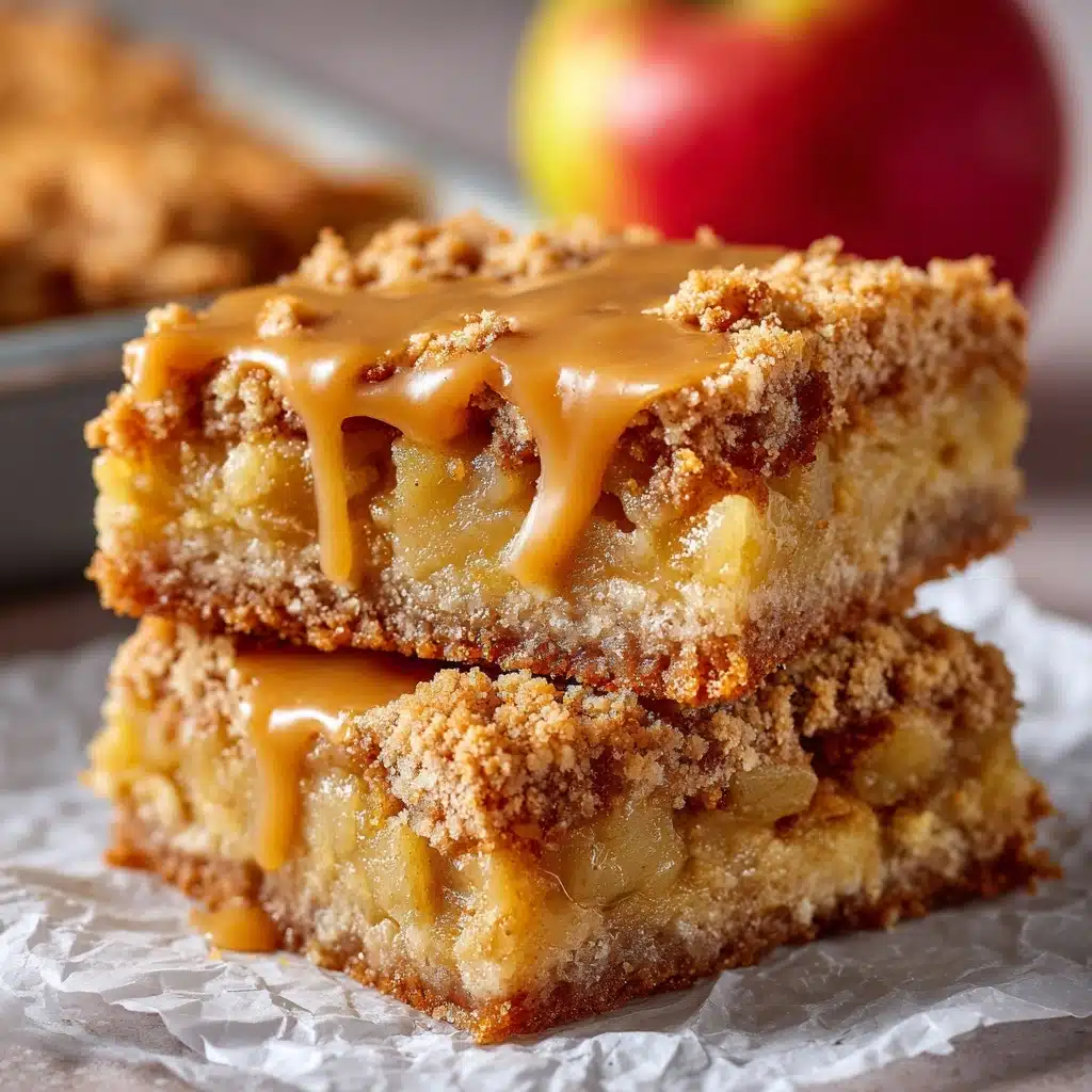 Maple Glazed Apple Blondies Recipe - Recipe Image