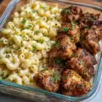 High Protein Honey Garlic Butter Chicken with Mac & Cheese Recipe