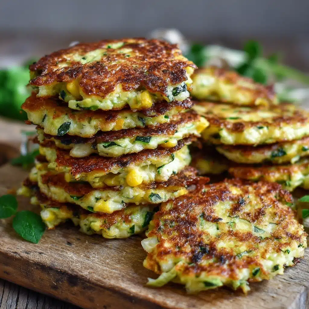 Zucchini and Edamame Fritters (High Protein) Recipe - Recipe Image
