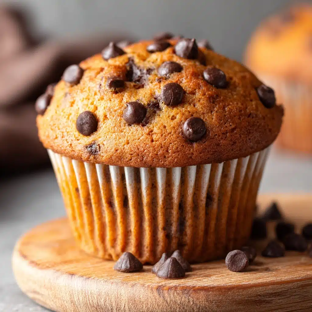 Greek Yogurt Peanut Butter Muffins with Chocolate Chips Recipe - Recipe Image