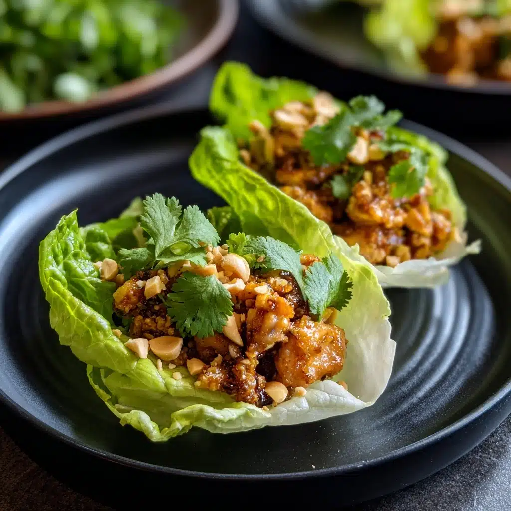 Thai Sweet Chili Chicken Lettuce Wraps Recipe - Recipe Image