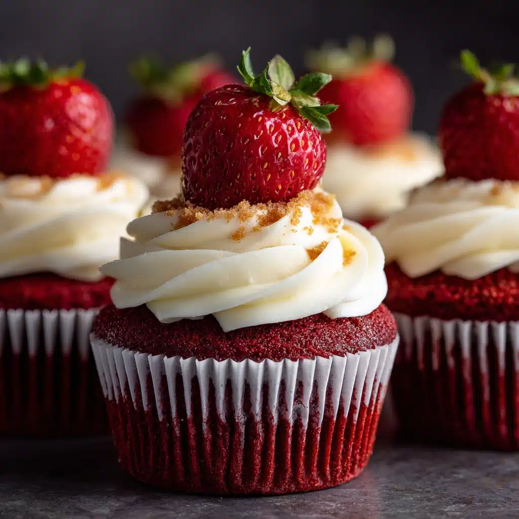 Cheesecake Red Velvet Cupcakes Recipe - Recipe Image