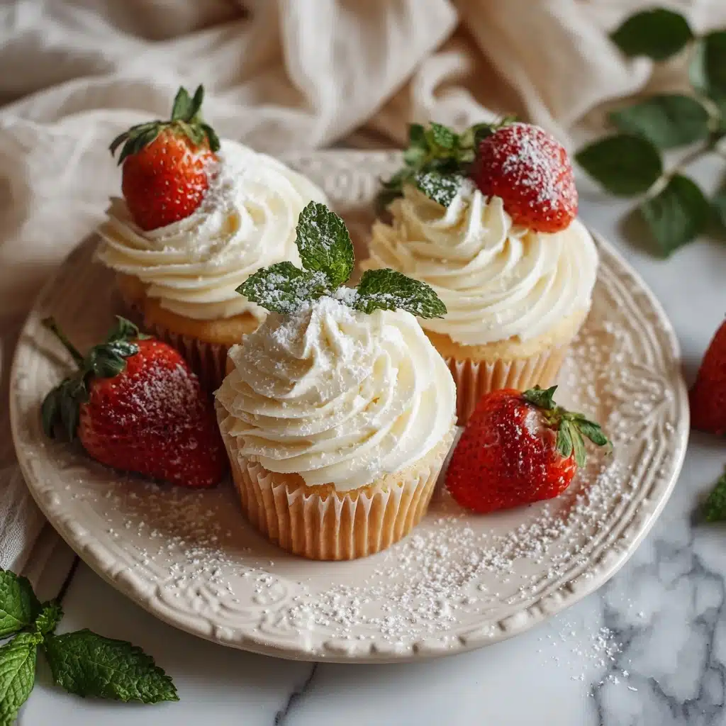 Strawberry Basil Cupcakes Recipe - Recipe Image