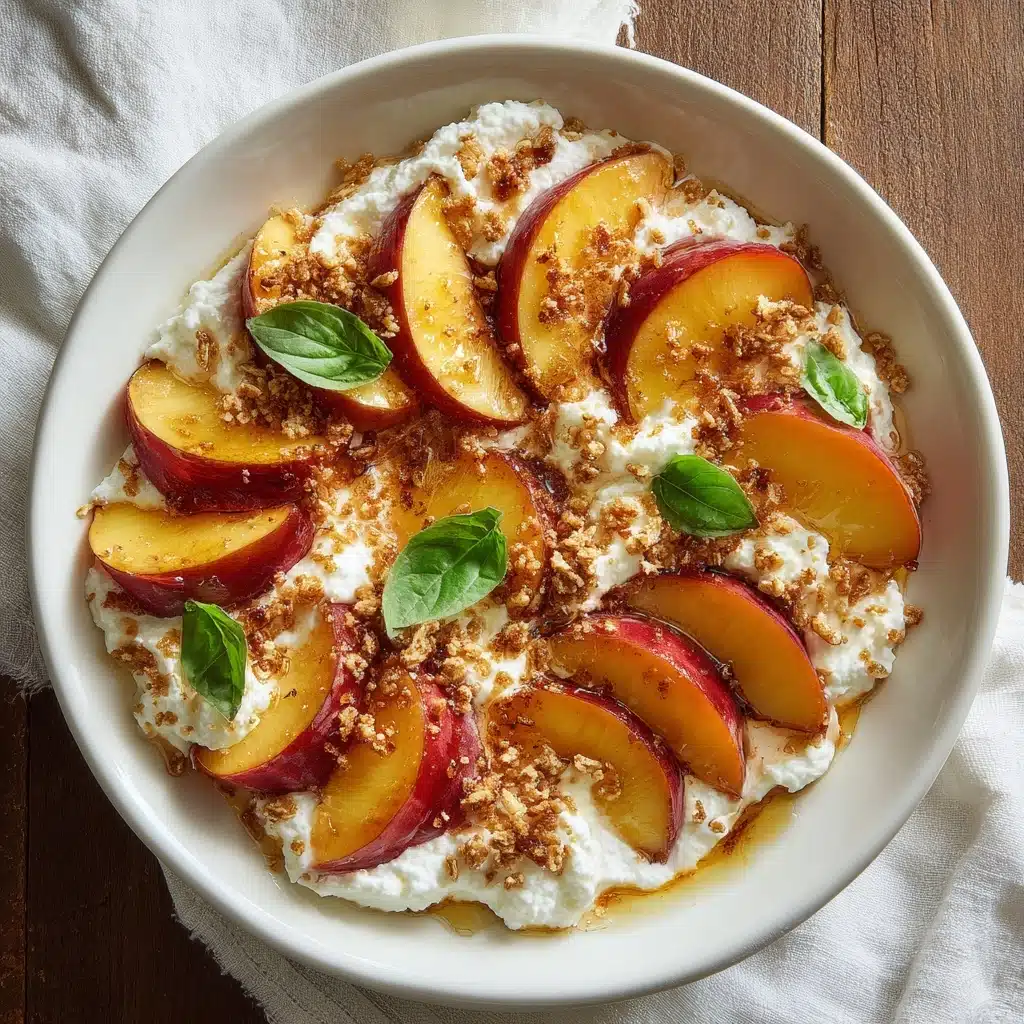 Peach and Burrata Caprese Salad Delight Recipe - Recipe Image