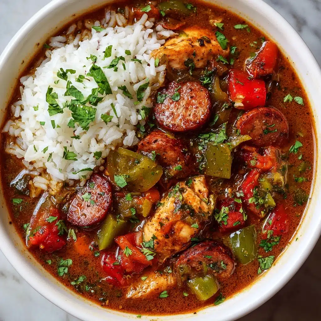 Cajun Chicken and Sausage Gumbo Recipe