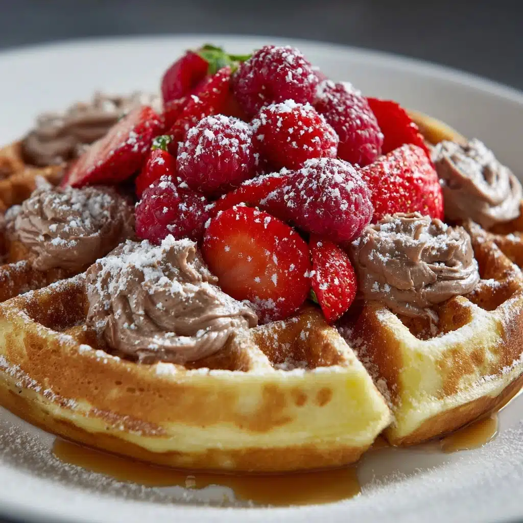 Cinnamon Sugar Belgian Waffles Recipe - Recipe Image