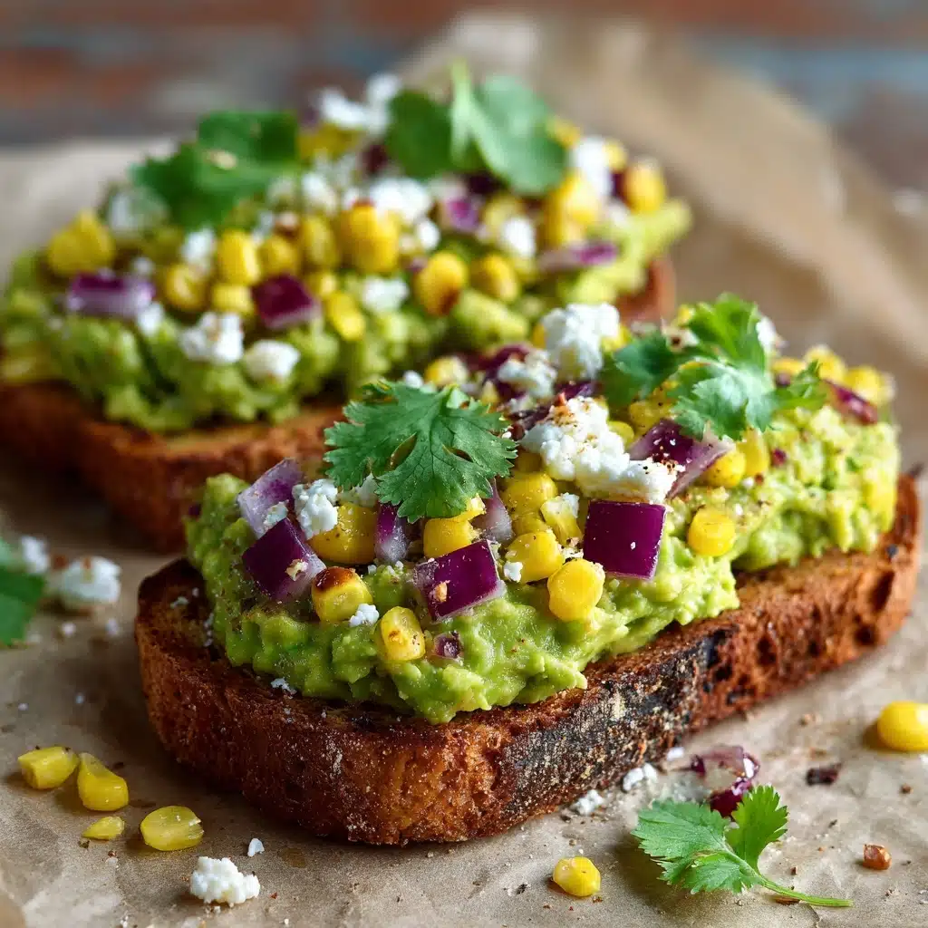 Mexican Street-Corn Avocado Toast Recipe - Recipe Image