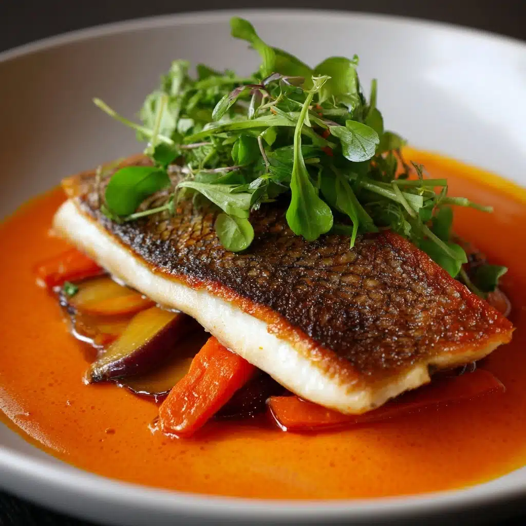 Glazed Trout with Carrot Purée and Spätzle Recipe