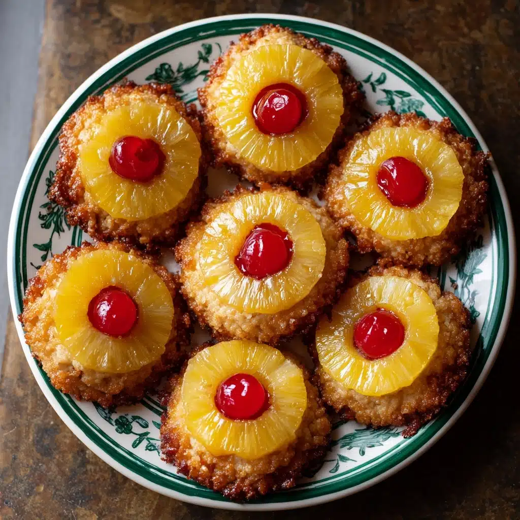 Christmas Pineapple Upside-Down Sugar Cookies Recipe - Recipe Image
