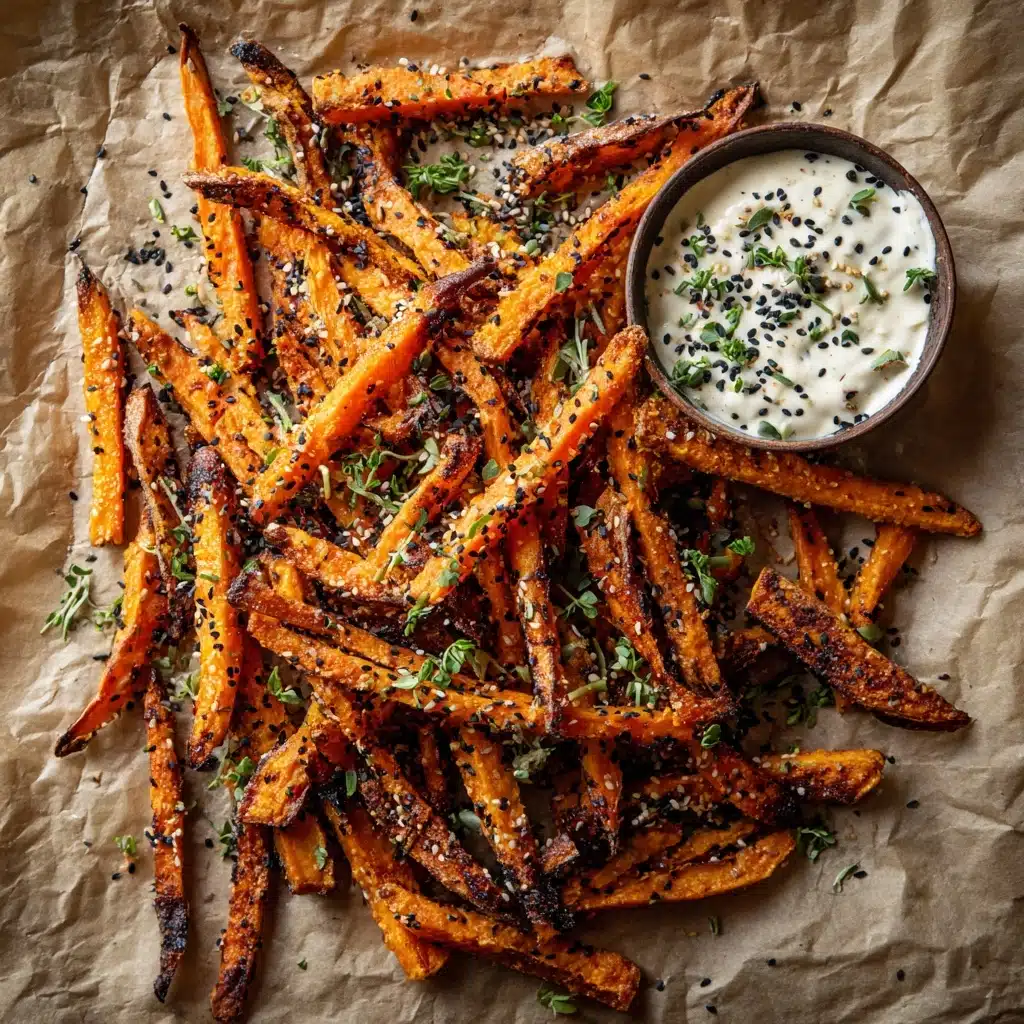 es with Roasted Garlic Tahini Yogurt Dip Recipe - Recipe Image
