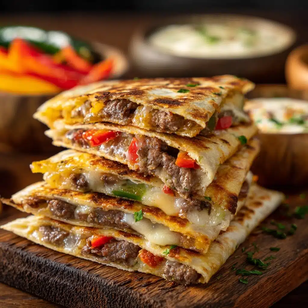 Philly Cheesesteak Quesadilla Recipe - Recipe Image
