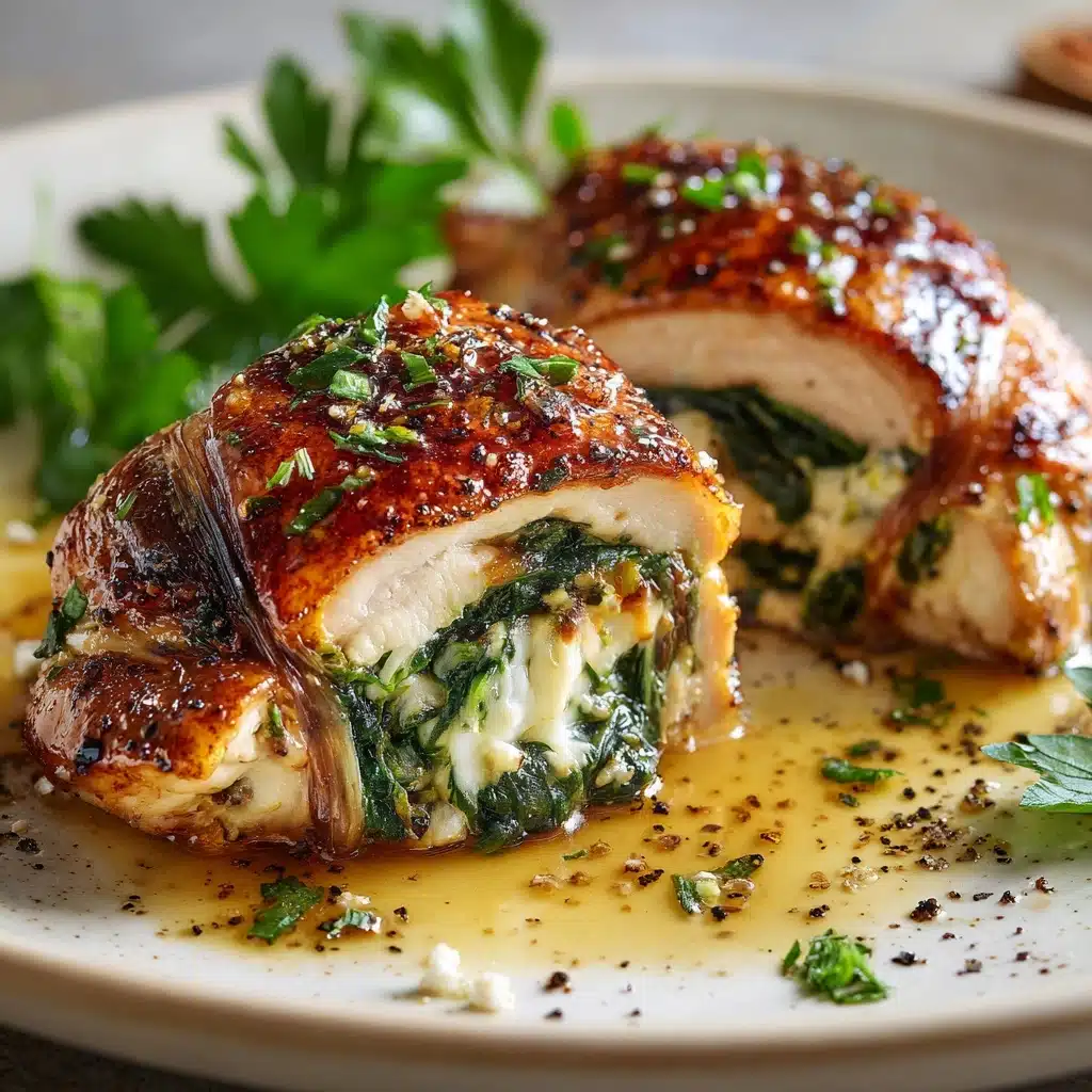 Stuffed Chicken with Spinach Recipe - Recipe Image