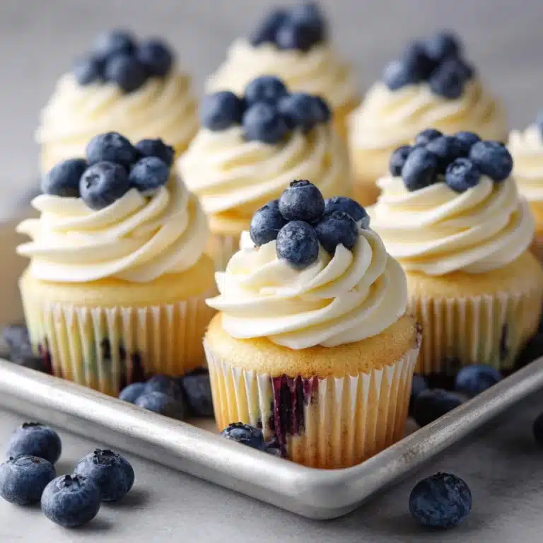 White Chocolate Blueberry Cupcakes Recipe