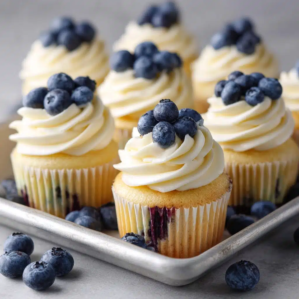 White Chocolate Blueberry Cupcakes Recipe - Recipe Image
