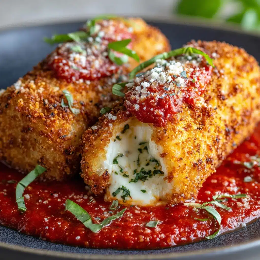 Crispy Chicken Parmesan Rolls Recipe - Recipe Image