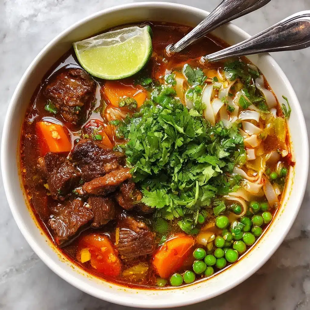 Bò Kho: Spicy Vietnamese Beef Stew with Noodles Recipe - Recipe Image