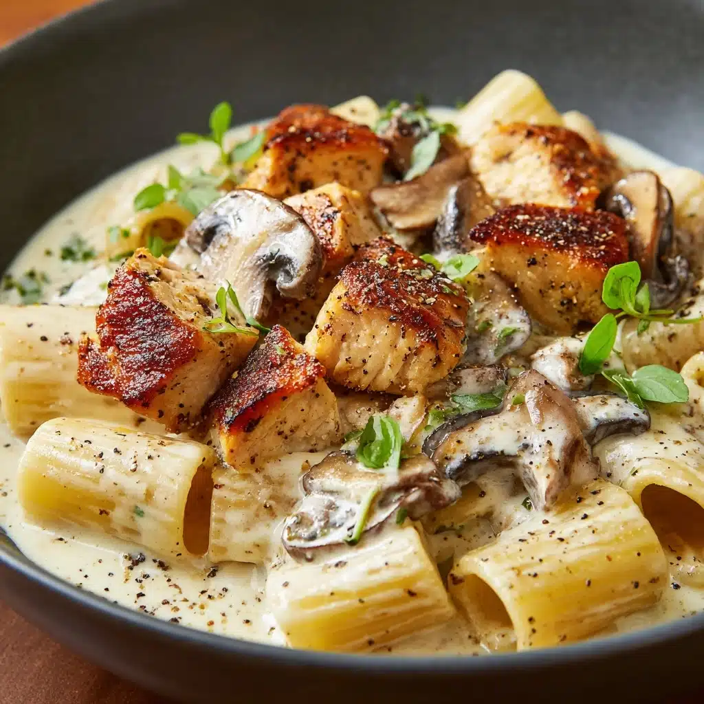 Chicken & Mushroom Pasta Recipe - Recipe Image