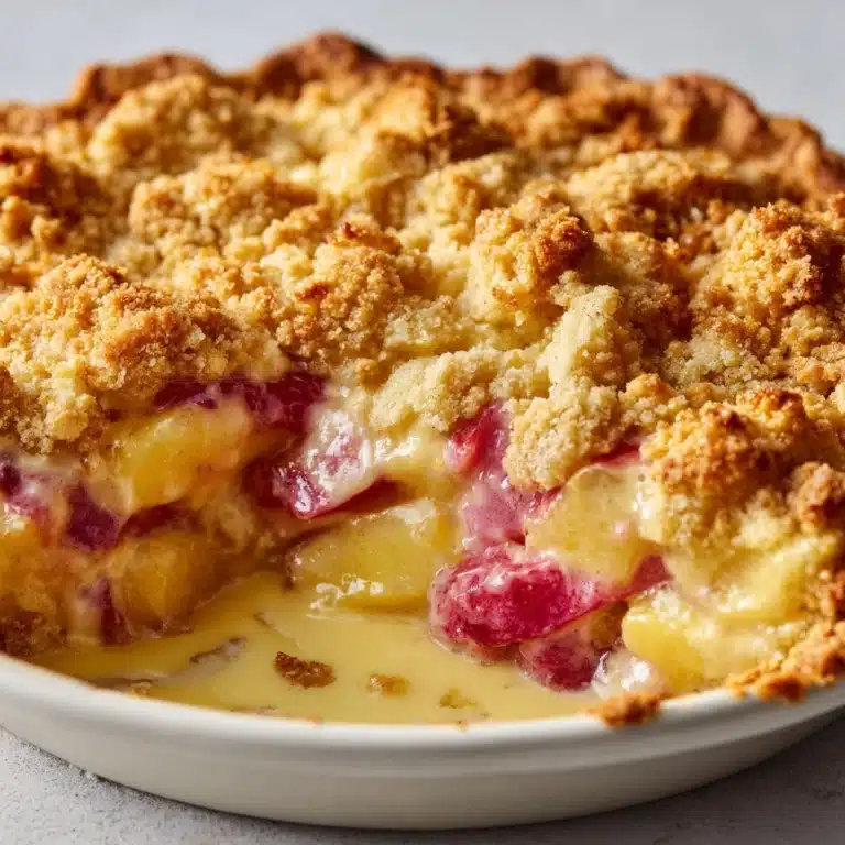 Rhubarb Sour Cream Pie Recipe