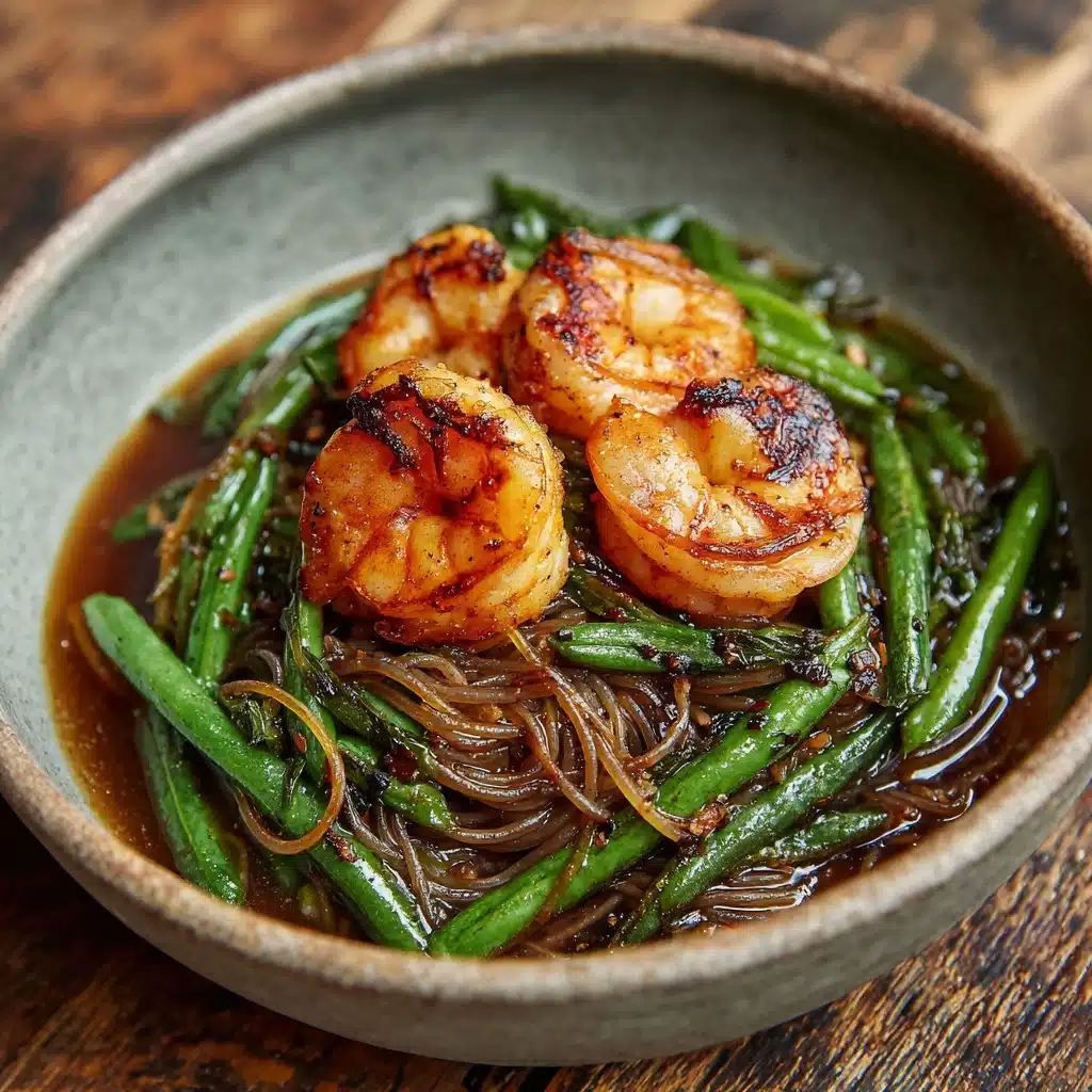 Spicy Shrimp with Stir-Fried Green Beans Recipe - Recipe Image