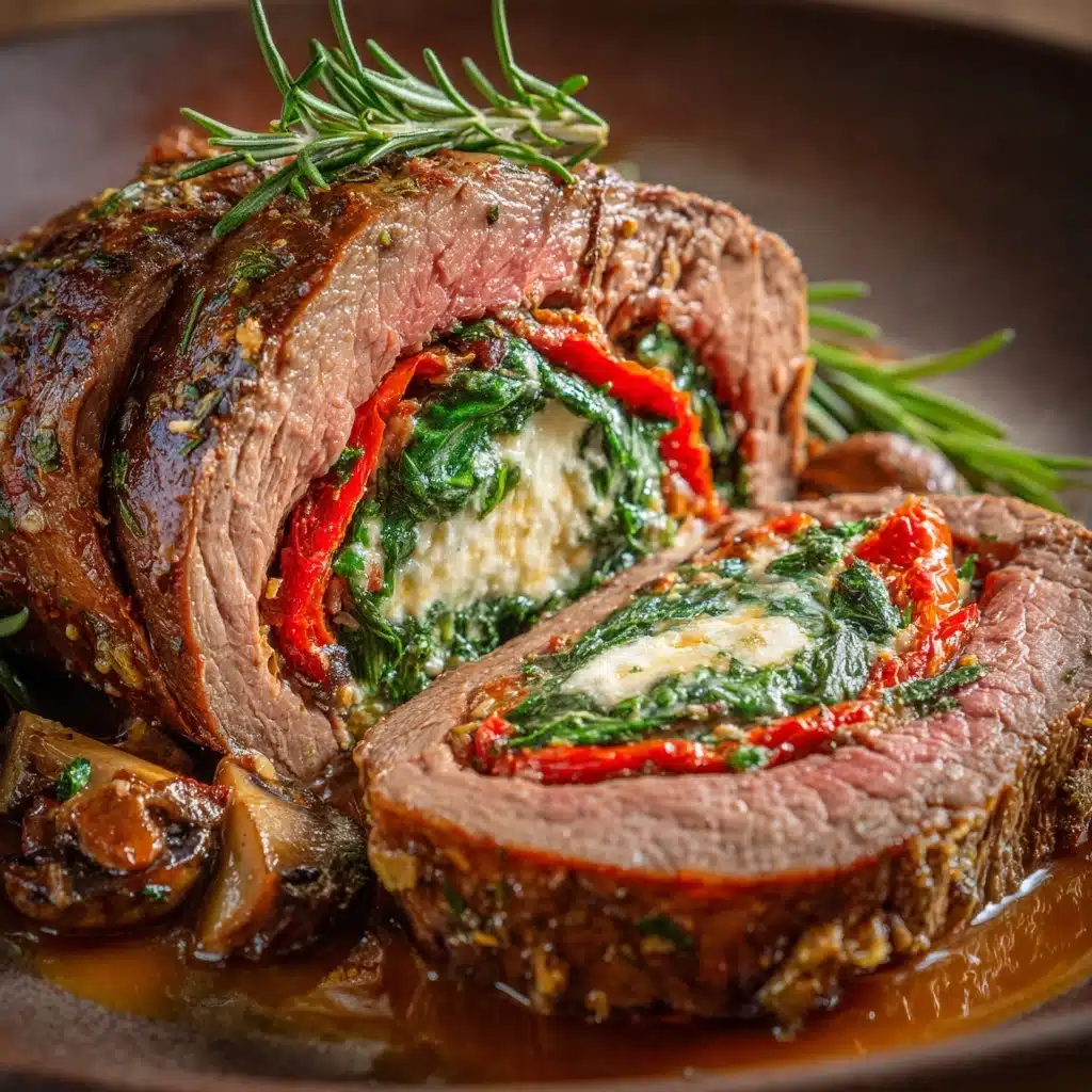 Italian Stuffed Flank Steak Recipe - Recipe Image
