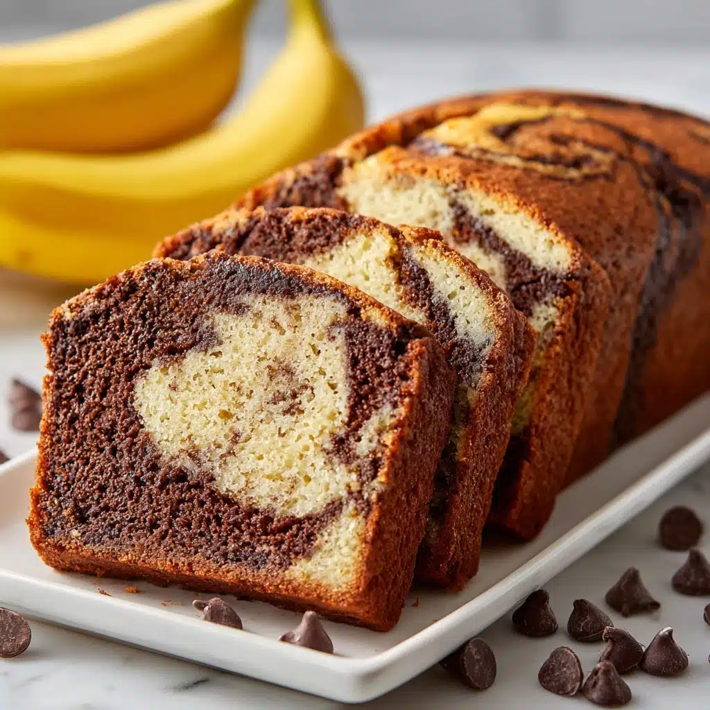 Chocolate Marble Banana Bread Recipe - Recipe Image