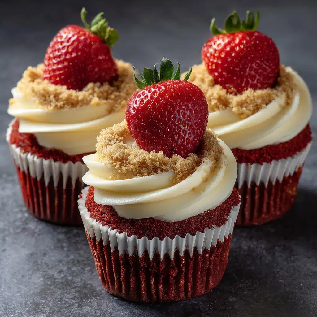 Cheesecake Red Velvet Cupcakes Recipe - Recipe Image