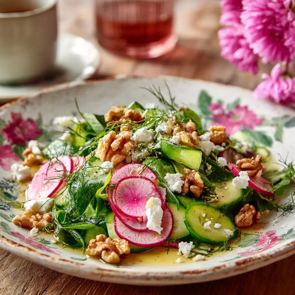 Herb and Radish Salad with Feta and Walnuts Recipe - Recipe Image