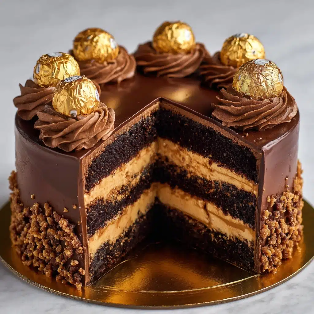 The BEST Ferrero Rocher Cake Recipe - Recipe Image