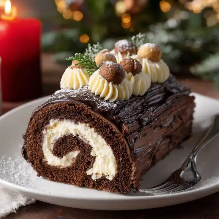 Yule Log Cake (Bûche de Noël) Recipe