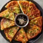 Crispy Vegetable Pancakes with Asian Dipping Sauce Recipe