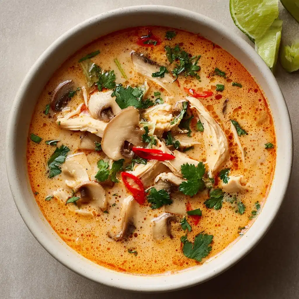 Slow Cooker Tom Kha Soup (Thai Coconut Chicken Soup) Recipe