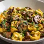 Philly Cheesesteak Tortellini Pasta Recipe
