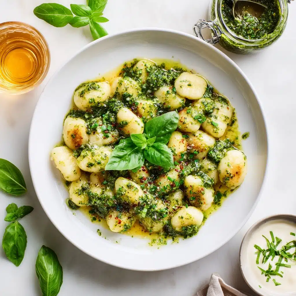 Creamy Pesto Gnocchi for Two Recipe - Recipe Image